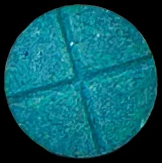 Tempo Blue Razz Slush cross-scored kratom extract tablet